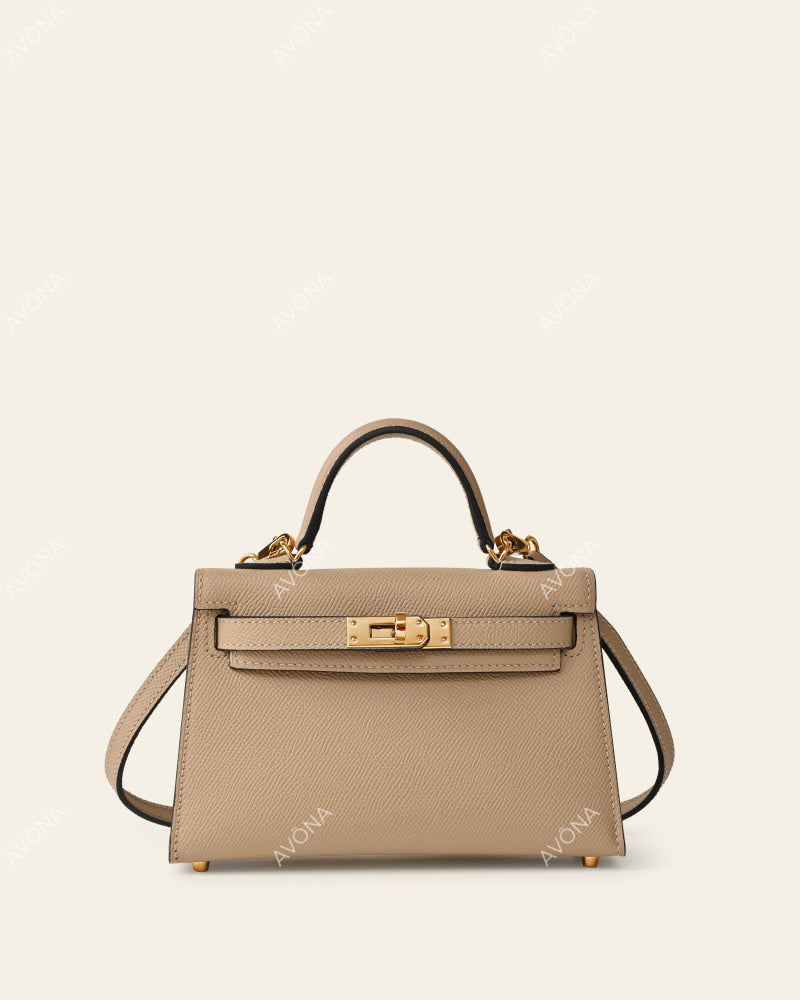 MINI BEIGE - XS - (W 19 × H 13 × D 4.5 cm) / GOLD