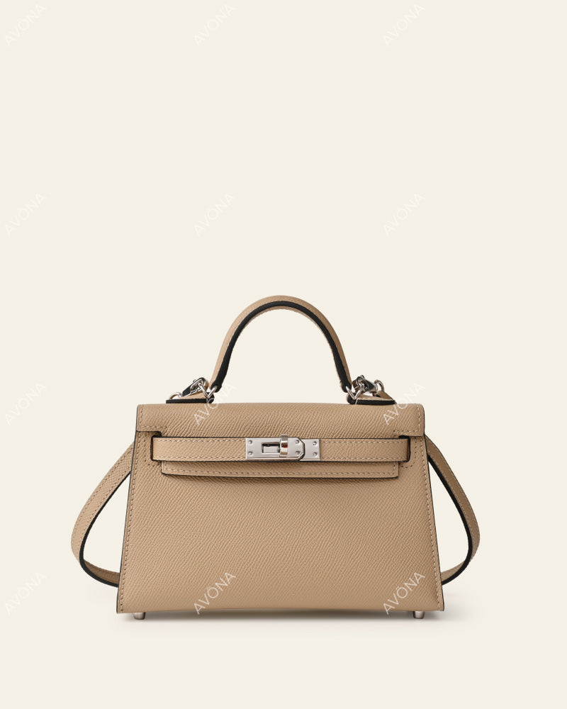 MINI BEIGE - XS - (W 19 × H 13 × D 4.5 cm) / SILVER