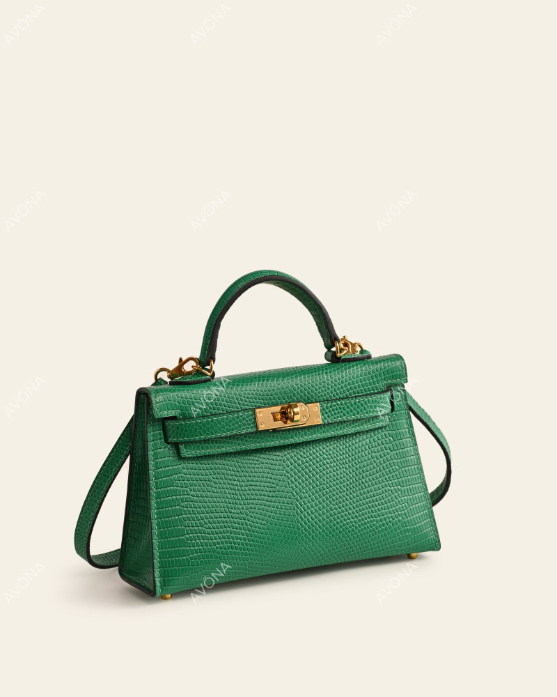 MINI CLOVER LIZARD - XS - (W 19 × H 13 × D 4.5 cm) / GOLD