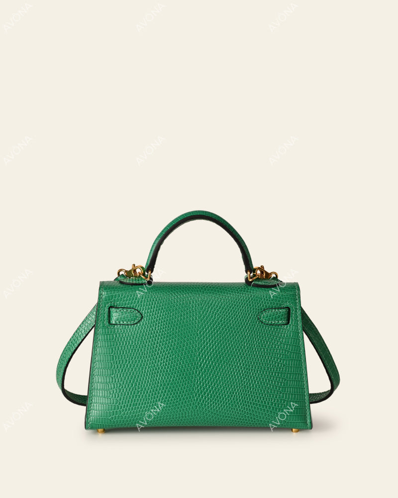 MINI CLOVER LIZARD - XS - (W 19 × H 13 × D 4.5 cm) / GOLD