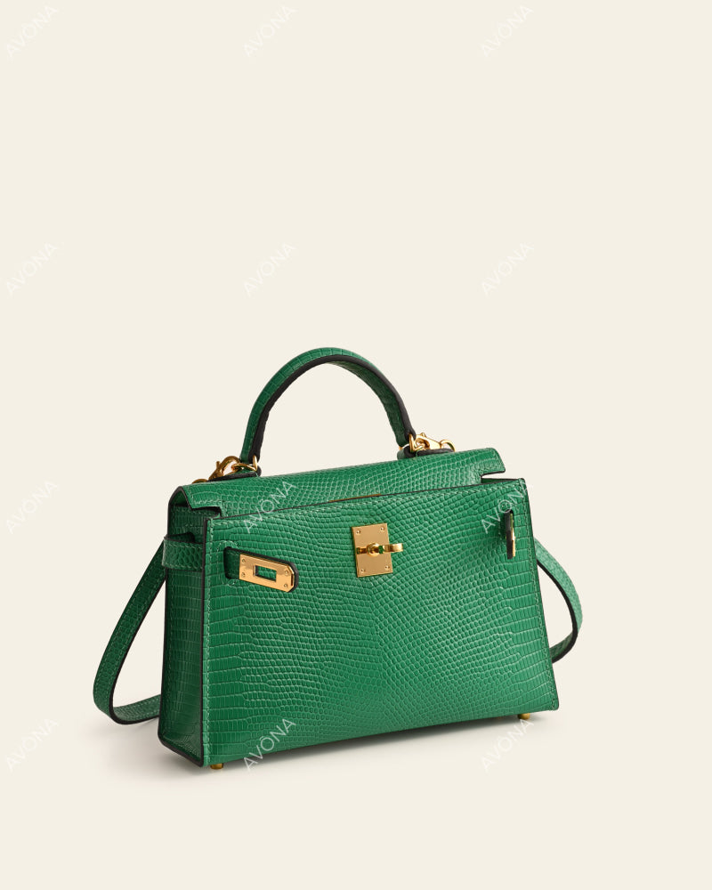 MINI CLOVER LIZARD - XS - (W 19 × H 13 × D 4.5 cm) / GOLD