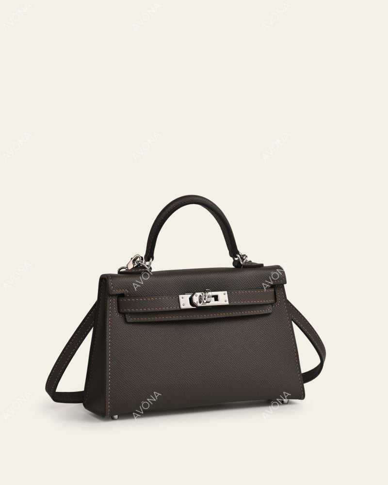 MINI EBONY - XS - (W 19 × H 13 × D 4.5 cm) / SILVER