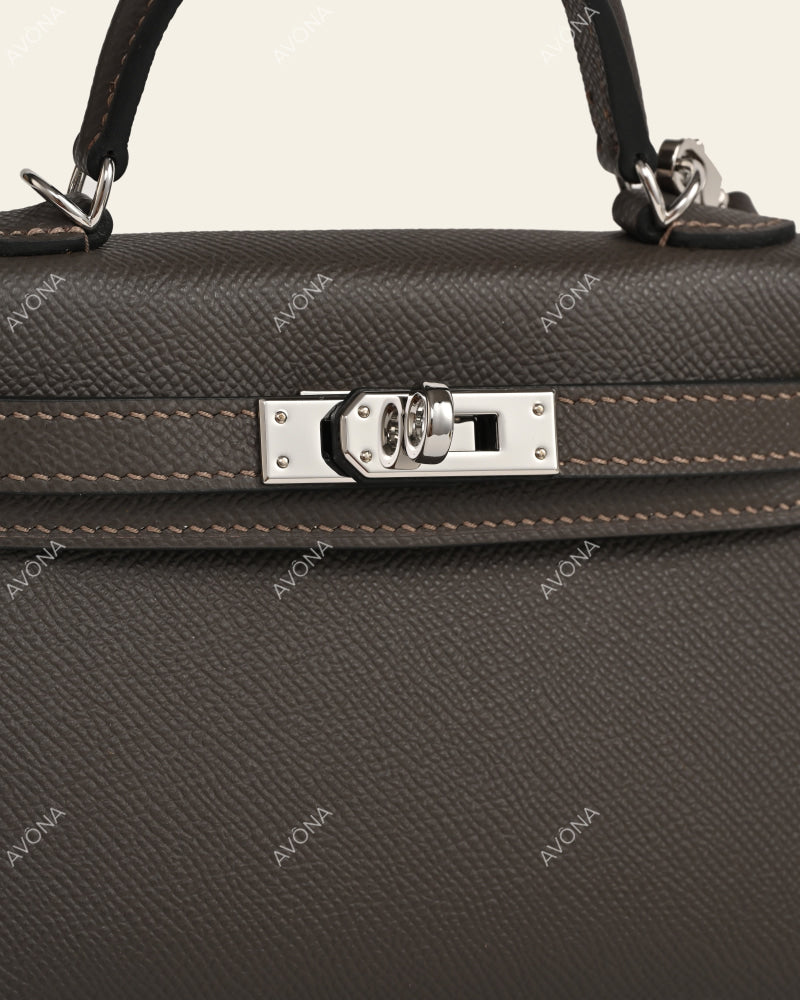 MINI EBONY - XS - (W 19 × H 13 × D 4.5 cm) / SILVER