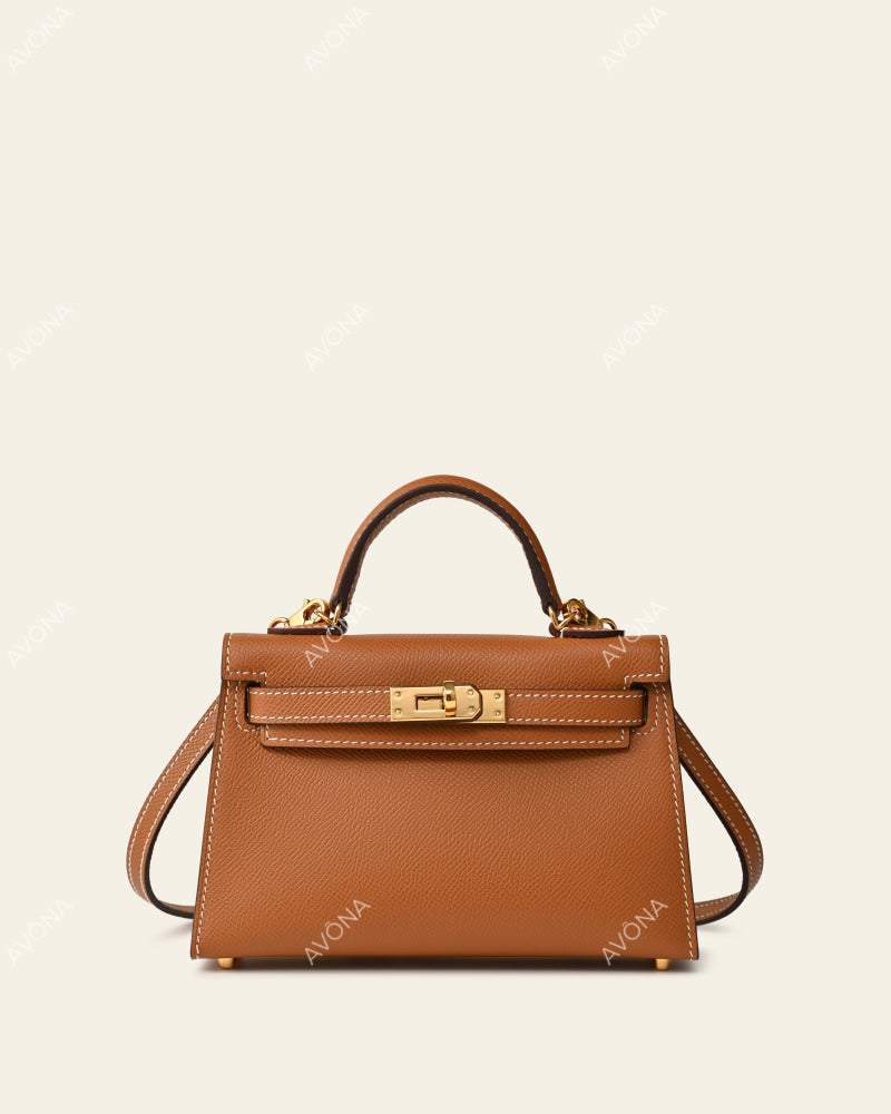MINI GOLDEN BROWN - XS - (W 19 × H 13 × D 4.5 cm) / GOLD