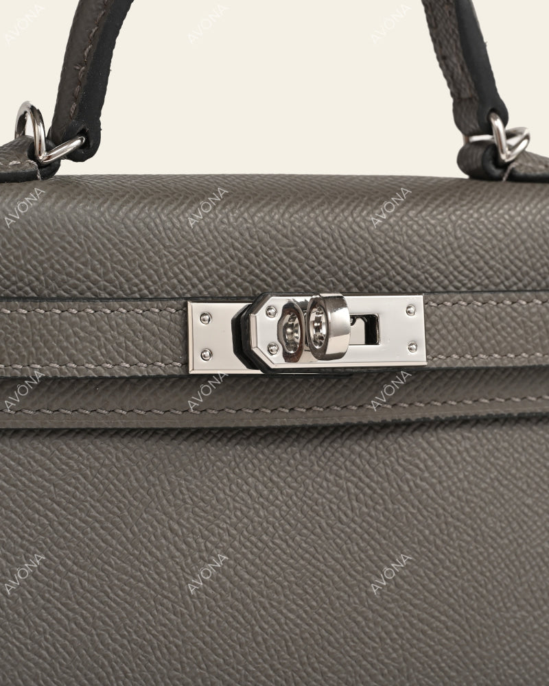 MINI GRAPHITE - XS - (W 19 × H 13 × D 4.5 cm) / SILVER