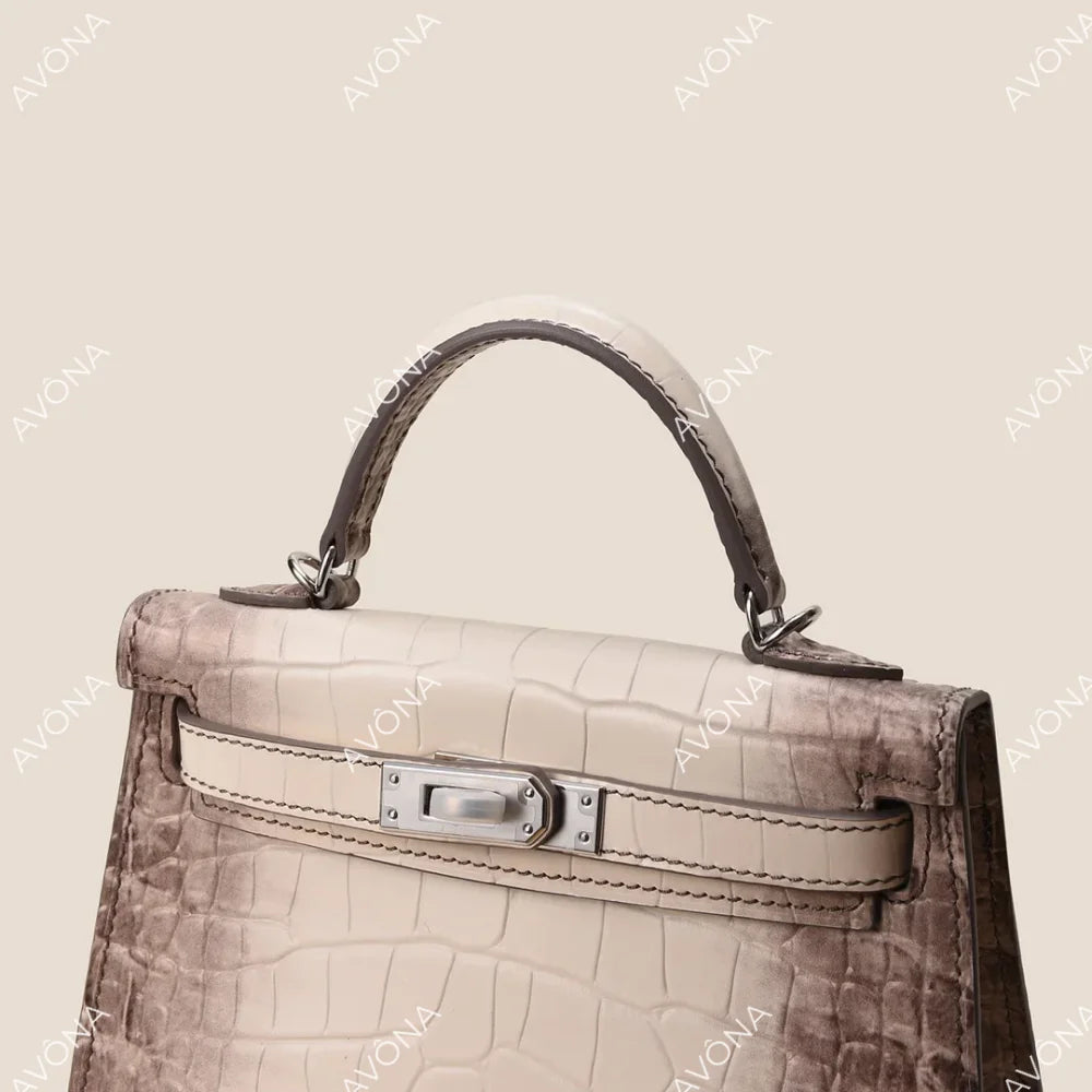 MINI HIMALAYA CROCODILE XS (19x13x5cm) / SILVER