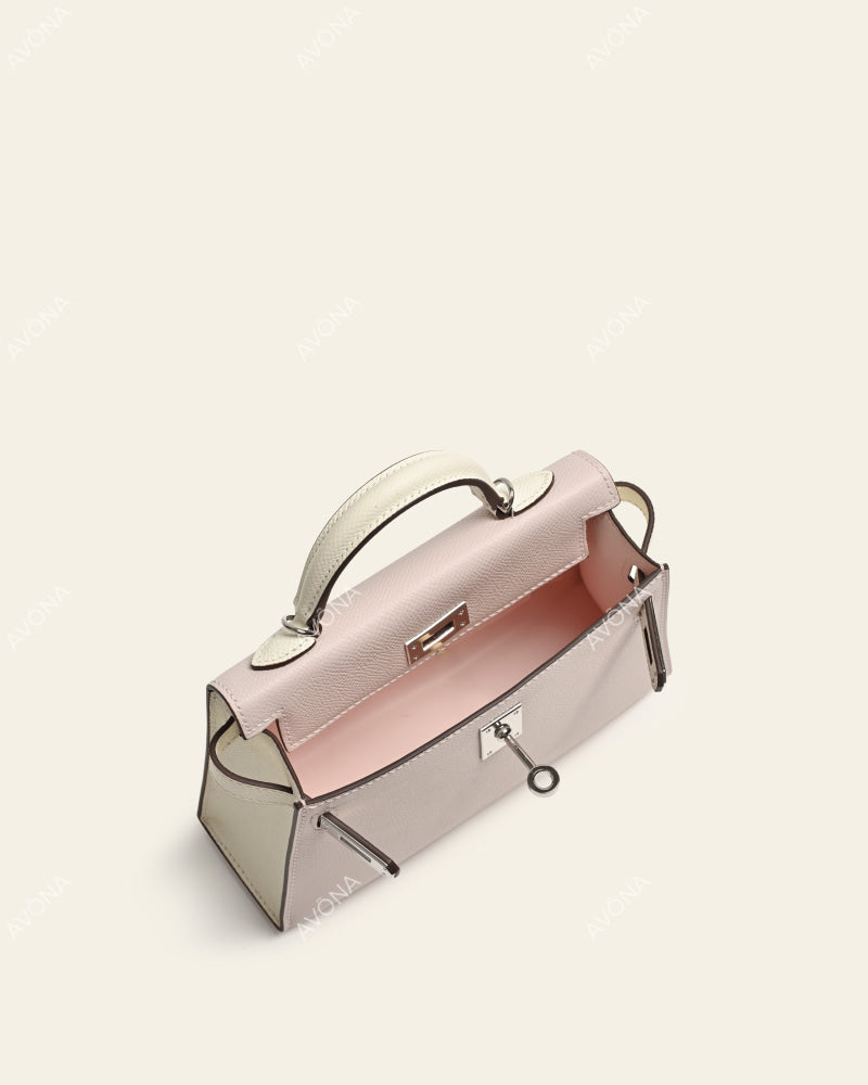 MINI LEVANDER MIST COLORBLOCK - XS - (W 19 × H 13 × D 4.5 cm) / SILVER