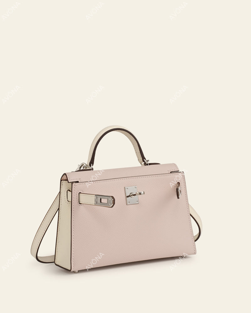 MINI LEVANDER MIST COLORBLOCK - XS - (W 19 × H 13 × D 4.5 cm) / SILVER
