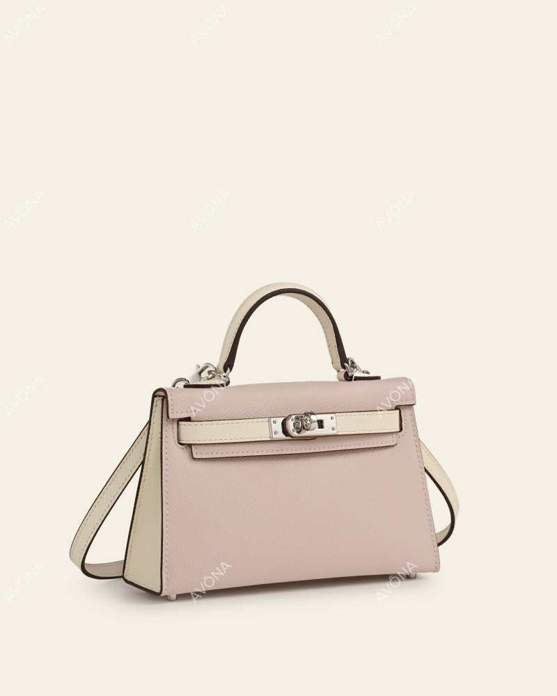 MINI LEVANDER MIST COLORBLOCK - XS - (W 19 × H 13 × D 4.5 cm) / SILVER