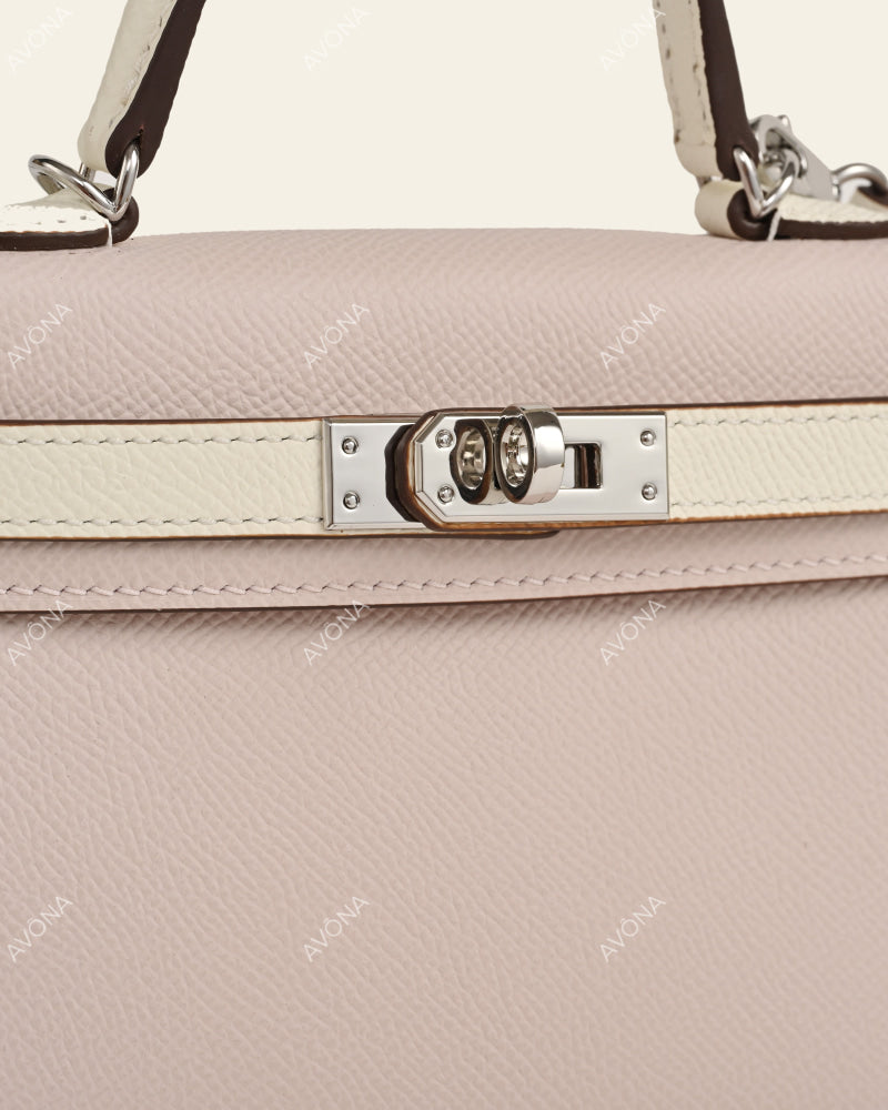 MINI LEVANDER MIST COLORBLOCK - XS - (W 19 × H 13 × D 4.5 cm) / SILVER