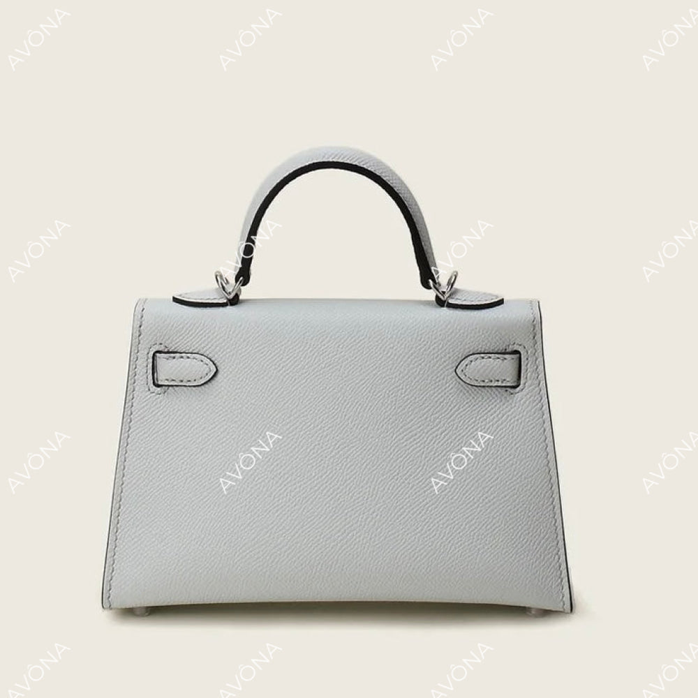 MINI LINEN BLUE XS (19x13x5cm) / SILVER