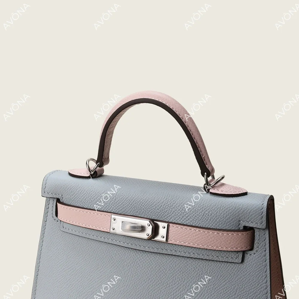 MINI MARSHMALLOW COLORBLOCK XS (19x13x5cm) / SILVER