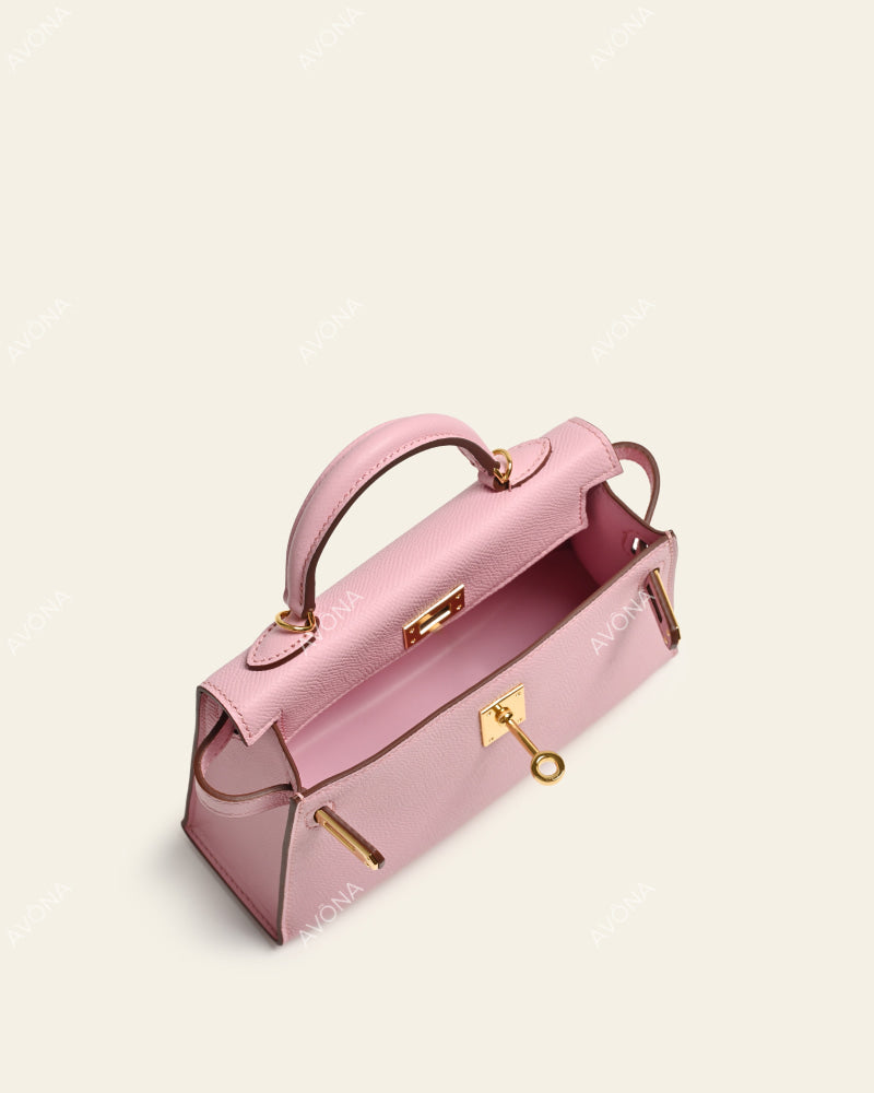 MINI MAUVE - XS - (W 19 × H 13 × D 4.5 cm) / GOLD