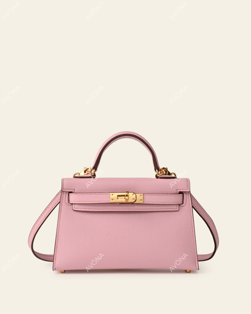MINI MAUVE - XS - (W 19 × H 13 × D 4.5 cm) / GOLD