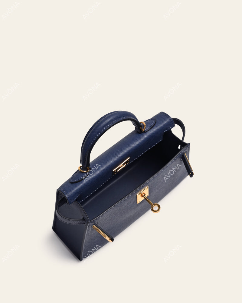 MINI MIDNIGHT BLUE - XS - (W 19 × H 13 × D 4.5 cm) / GOLD