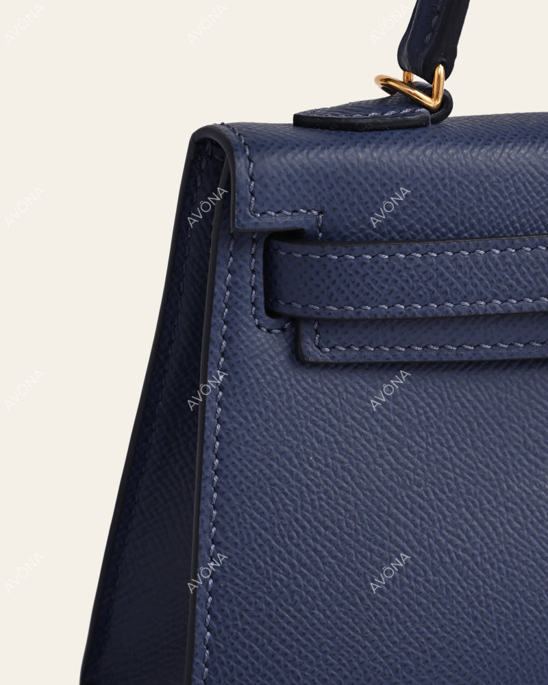 MINI MIDNIGHT BLUE - XS - (W 19 × H 13 × D 4.5 cm) / GOLD
