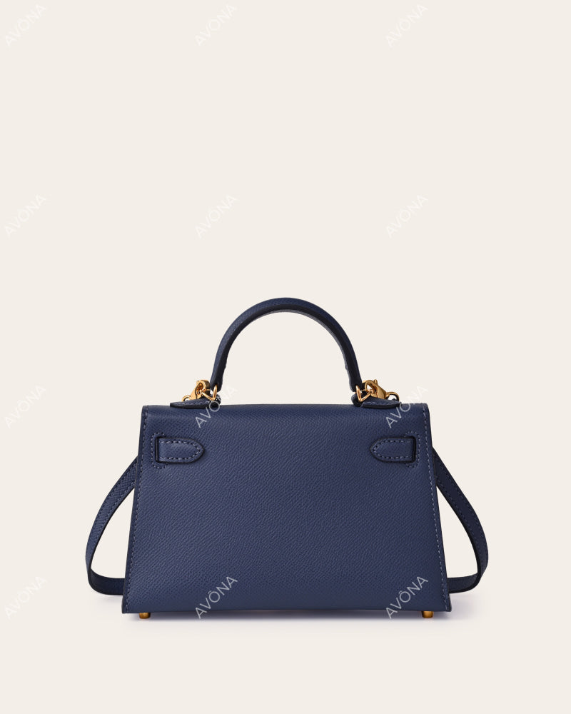 MINI MIDNIGHT BLUE - XS - (W 19 × H 13 × D 4.5 cm) / GOLD