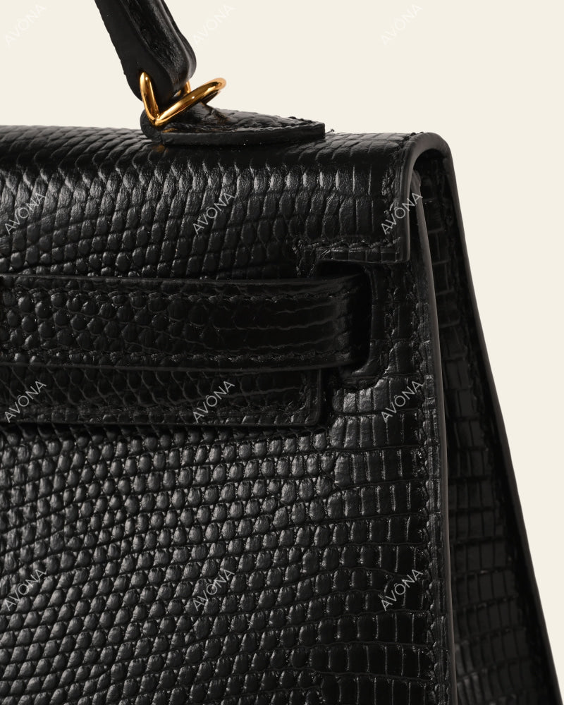 MINI ONYX LIZARD - XS - (W 19 × H 13 × D 4.5 cm) / GOLD