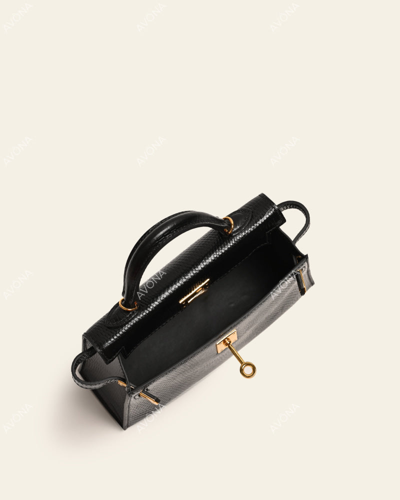 MINI ONYX LIZARD - XS - (W 19 × H 13 × D 4.5 cm) / GOLD