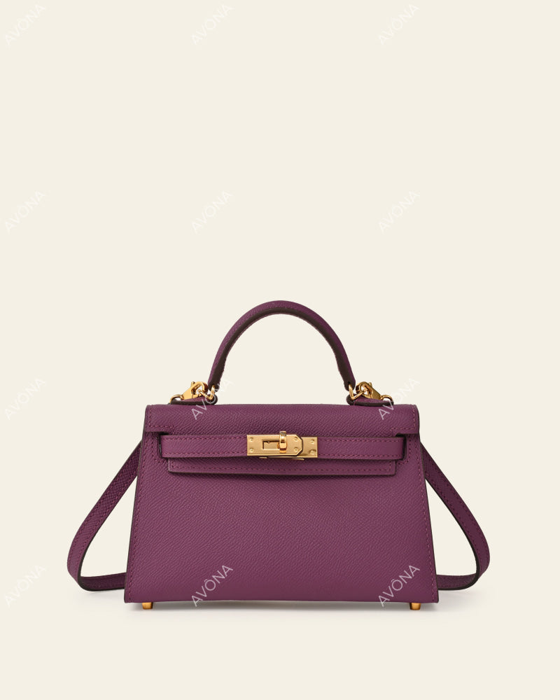 MINI PURPLE - XS - (W 19 × H 13 × D 4.5 cm) / GOLD