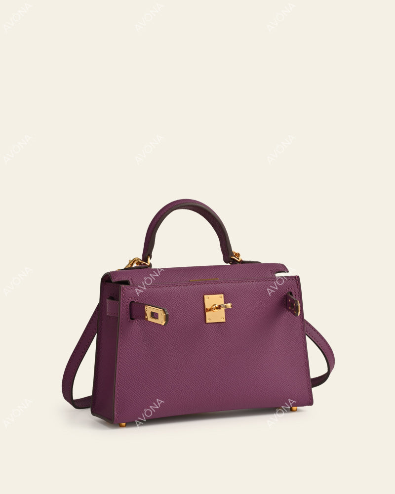 MINI PURPLE - XS - (W 19 × H 13 × D 4.5 cm) / GOLD