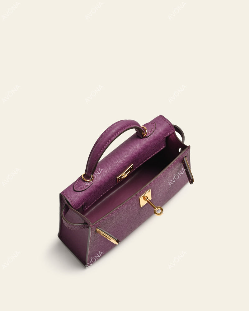 MINI PURPLE - XS - (W 19 × H 13 × D 4.5 cm) / GOLD