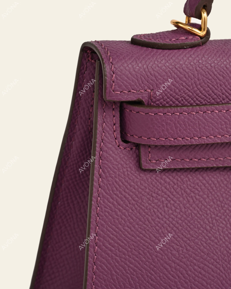 MINI PURPLE - XS - (W 19 × H 13 × D 4.5 cm) / GOLD