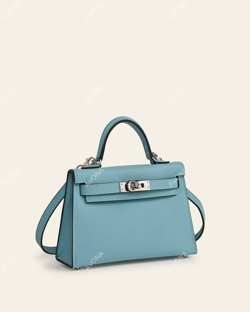 MINI SKY BLUE - XS - (W 19 × H 13 × D 4.5 cm) / SILVER