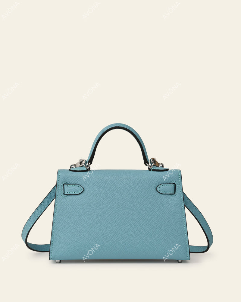 MINI SKY BLUE - XS - (W 19 × H 13 × D 4.5 cm) / SILVER