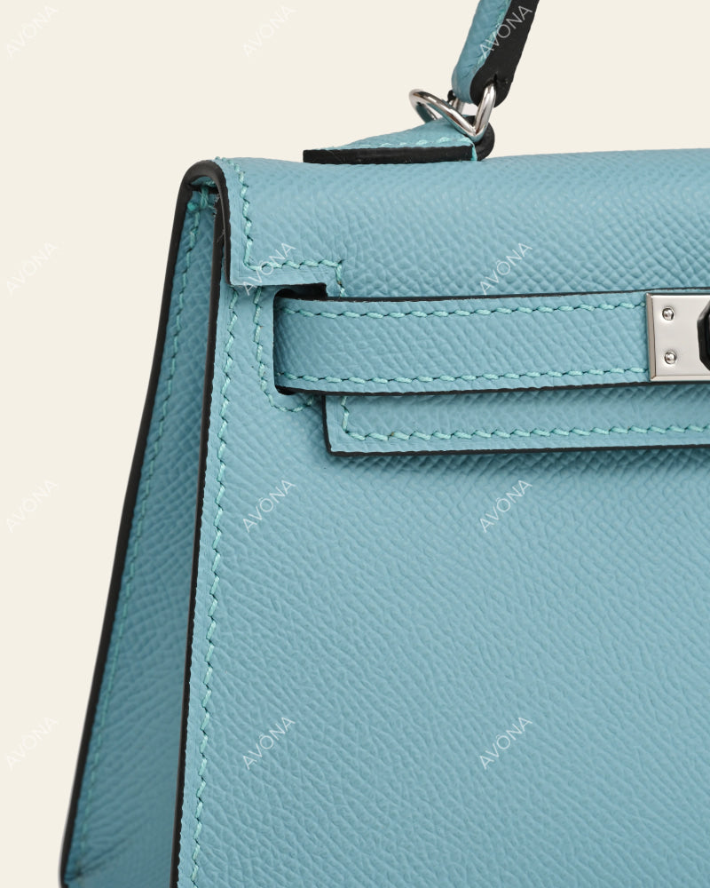 MINI SKY BLUE - XS - (W 19 × H 13 × D 4.5 cm) / SILVER