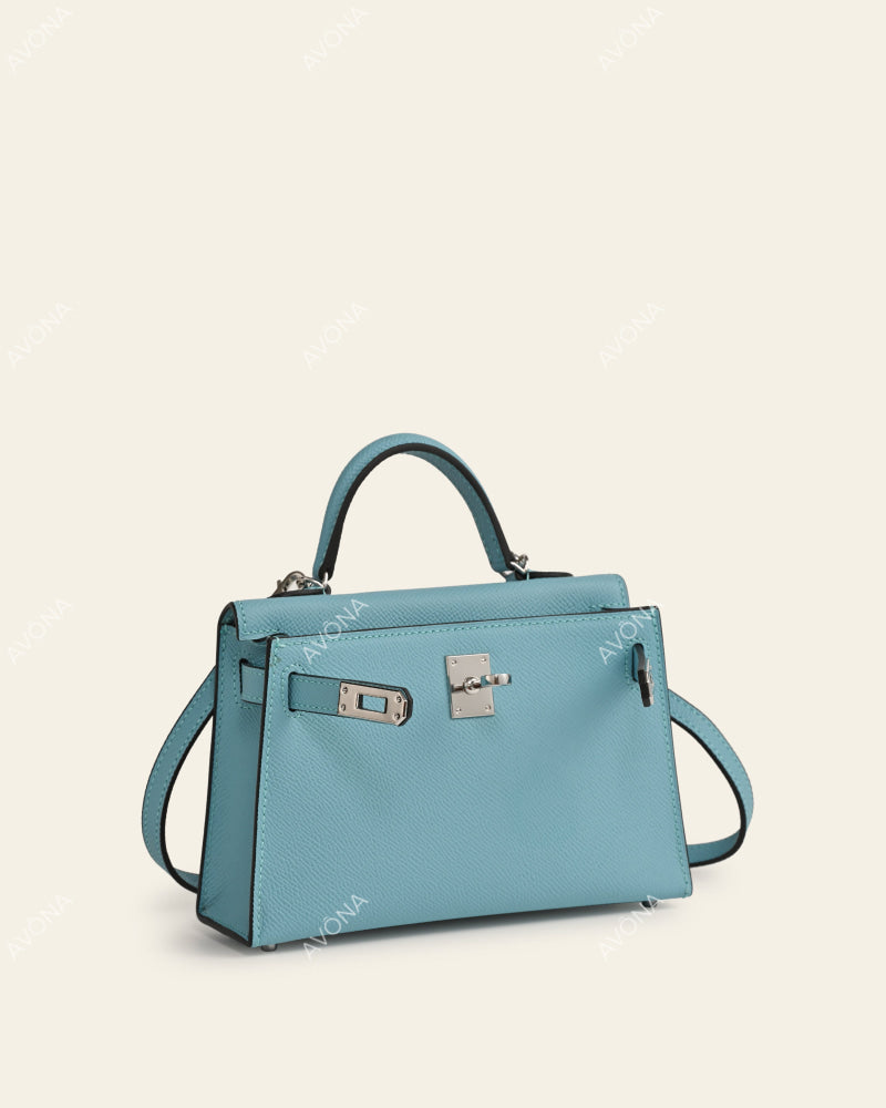 MINI SKY BLUE - XS - (W 19 × H 13 × D 4.5 cm) / SILVER
