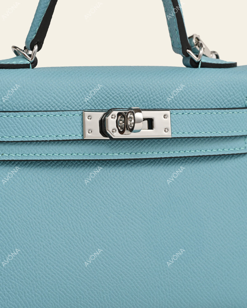 MINI SKY BLUE - XS - (W 19 × H 13 × D 4.5 cm) / SILVER
