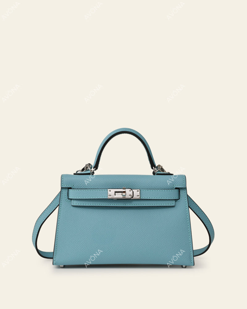 MINI SKY BLUE - XS - (W 19 × H 13 × D 4.5 cm) / SILVER