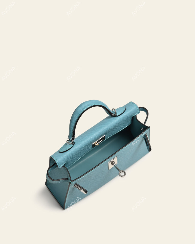 MINI SKY BLUE - XS - (W 19 × H 13 × D 4.5 cm) / SILVER