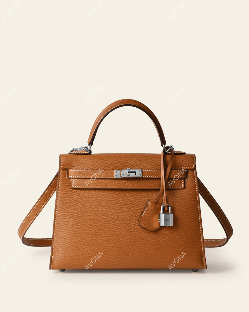 MIRAGE GOLDEN BROWN - S - (W 22 x H 16 x D 5cm) / SILVER