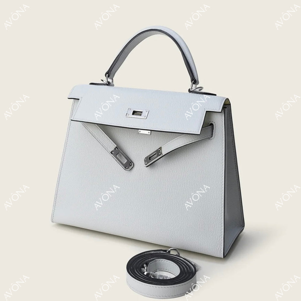 MIRAGE LINEN LUXE M (25x20x8cm) / SILVER