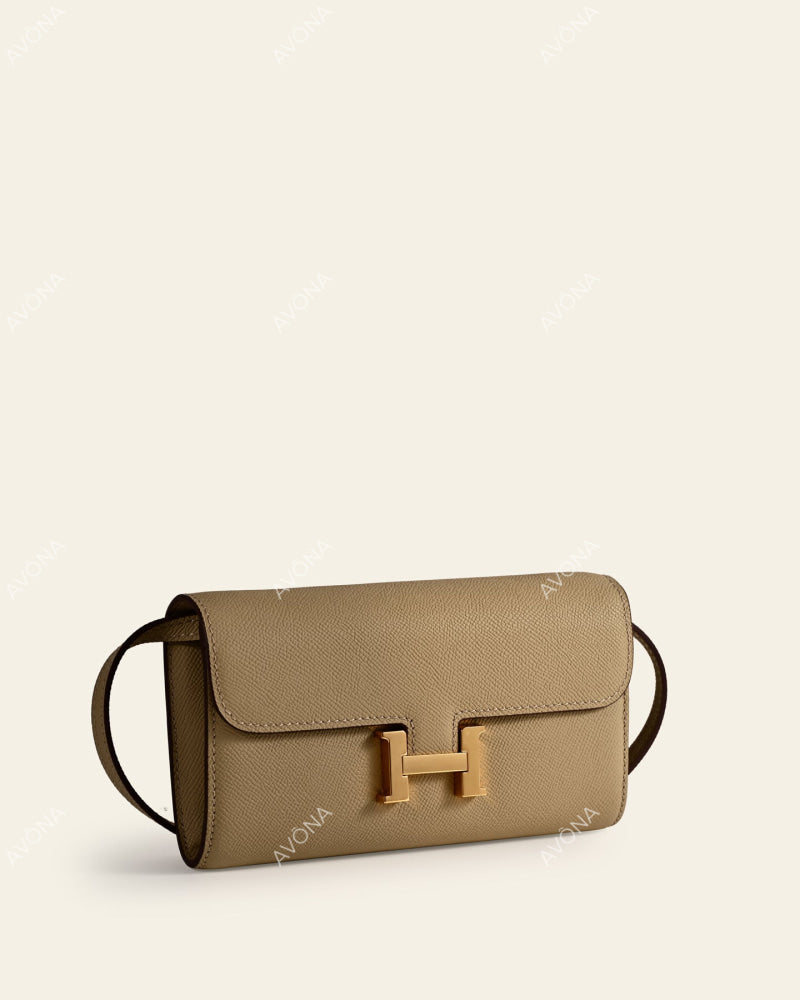 PALOMA BEIGE - S - (W 21 × H 14 × D 2 cm) / GOLD
