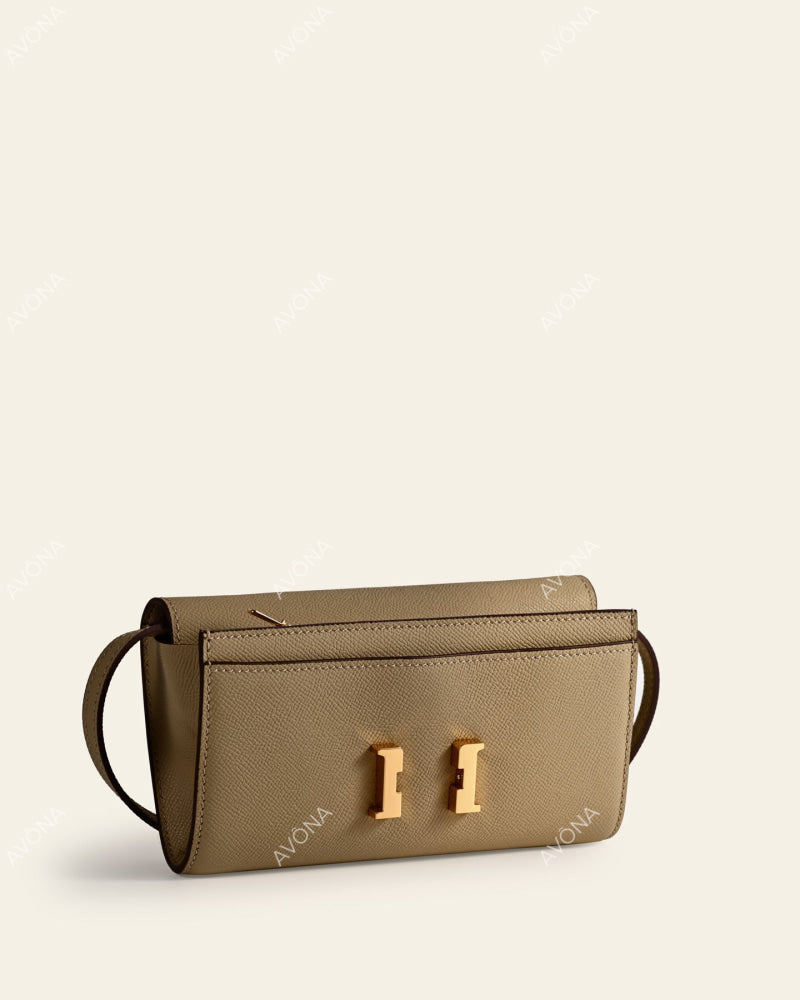 PALOMA BEIGE - S - (W 21 × H 14 × D 2 cm) / GOLD