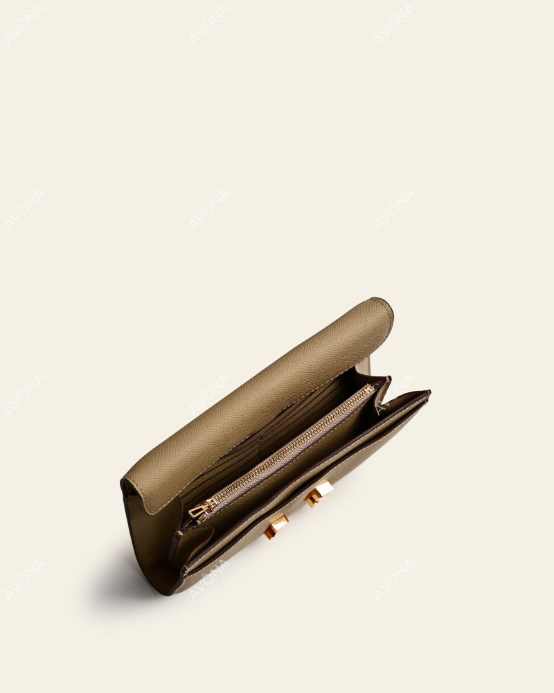 PALOMA BEIGE - S - (W 21 × H 14 × D 2 cm) / GOLD