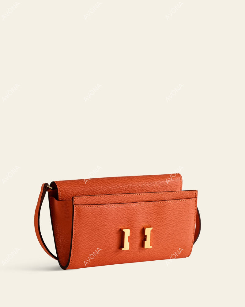 PALOMA ORANGE - S - (W 21 × H 14 × D 2 cm) / GOLD