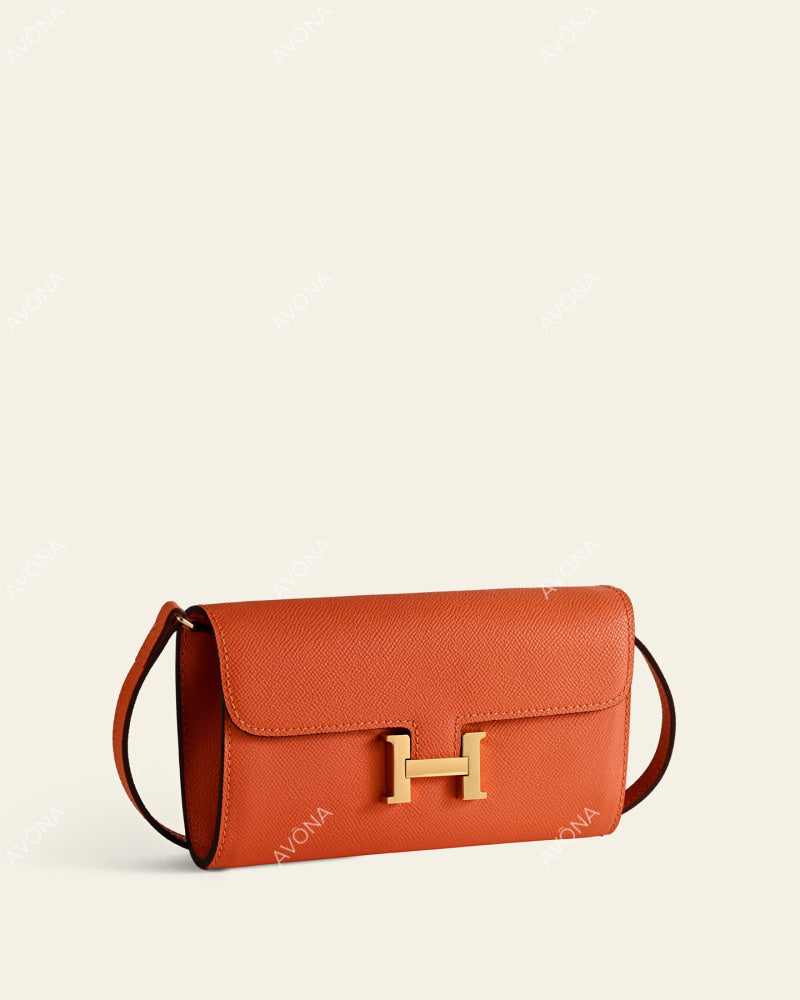 PALOMA ORANGE - S - (W 21 × H 14 × D 2 cm) / GOLD
