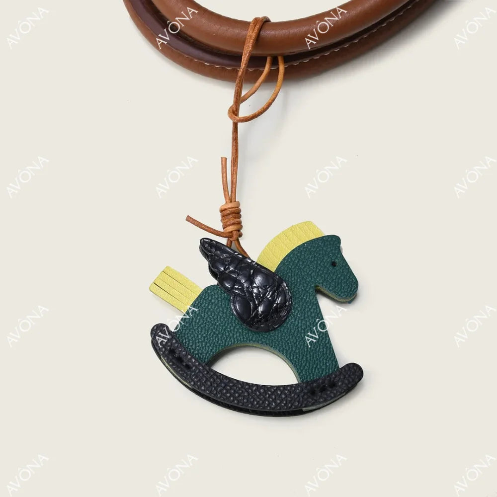 PETIT ROCKER PONY CHARM GREEN
