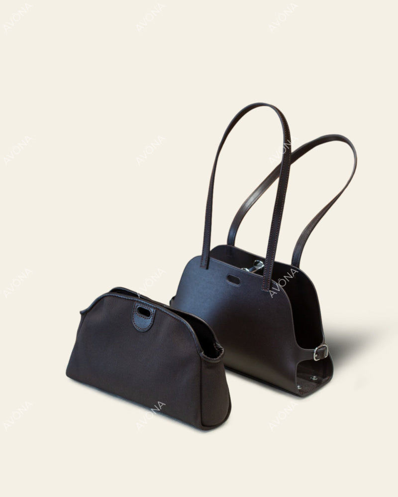 PORTOFINO EBONY - S - (W 26 × H 17 × D 8 cm) / SILVER