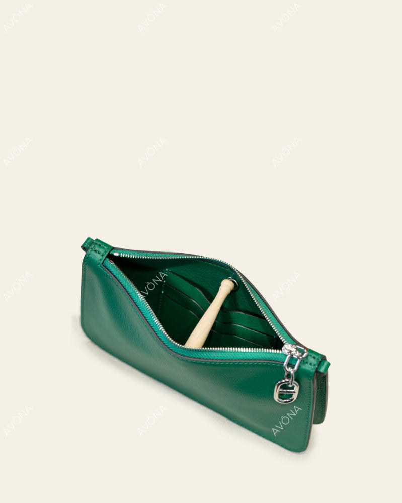 RIVIERA EMERALD - S - (W 20 × H 13 × D 3.5 cm) / SILVER