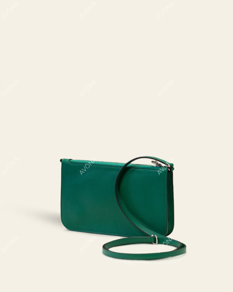 RIVIERA EMERALD - S - (W 20 × H 13 × D 3.5 cm) / SILVER