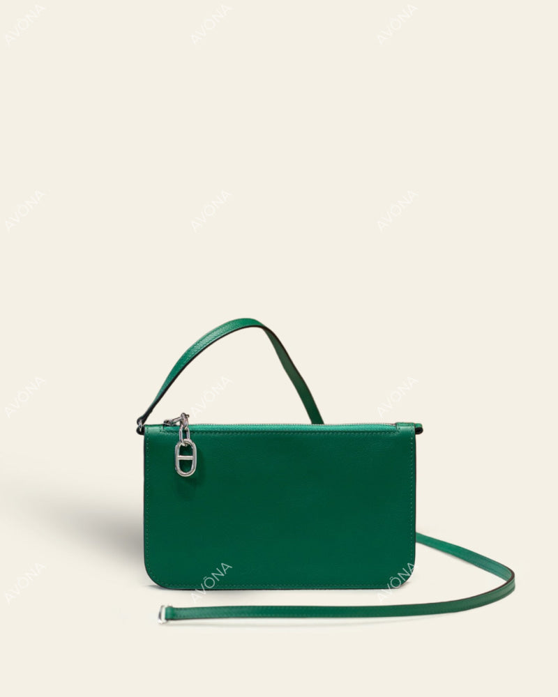 RIVIERA EMERALD - S - (W 20 × H 13 × D 3.5 cm) / SILVER