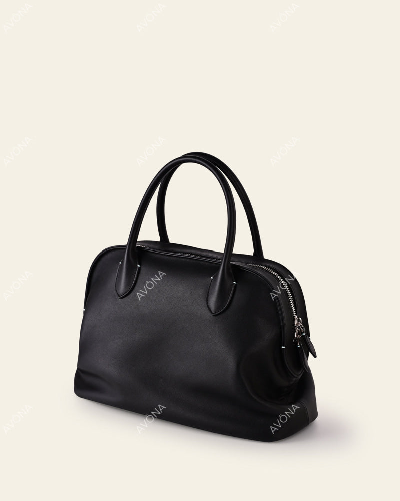 ROME SMOOTH ONYX - L - (W 32 x H 21 x D 10 cm) / SILVER
