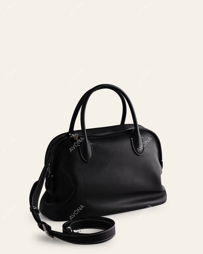ROME SMOOTH ONYX - L - (W 32 x H 21 x D 10 cm) / SILVER