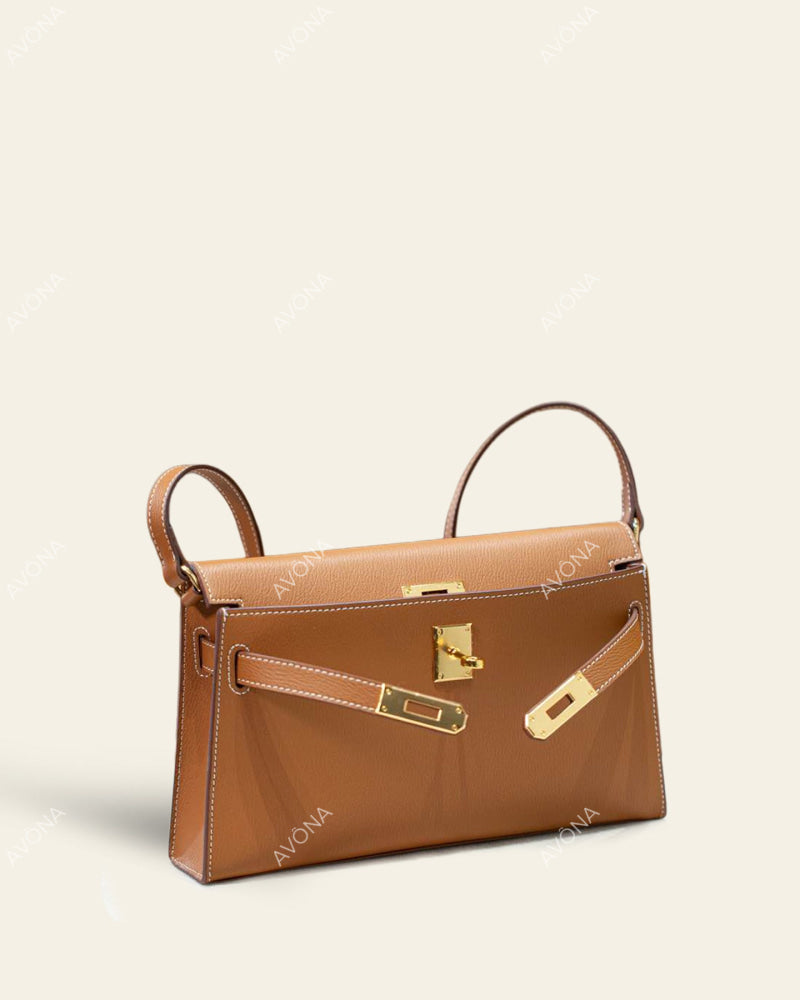 SELYLE GOLDEN BROWN - M - (W 27 × H 16 × D 4 cm) / GOLD