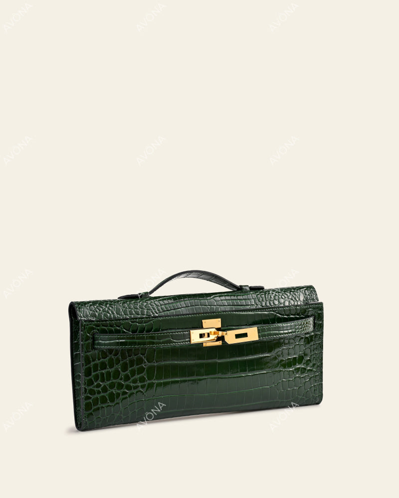 SOIRÉE - FOREST MUSE CROC - M - (W 31 × H 14 × D 2 cm) / GOLD